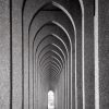 Peter Sanders - University Arches 21inx 21in 1 shaza Collection £150.00
